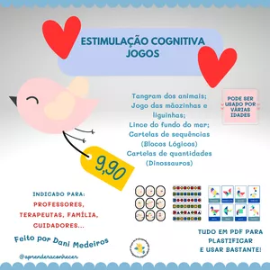 Imagem de capa para o Ebook Jogos para estimulação cognitiva