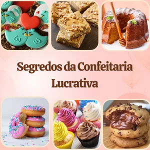Imagem de capa para o Ebook Segredos da confeitaria Lucrativa-Combo Especial 