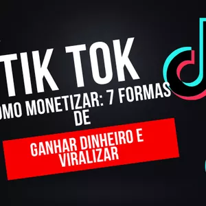 Imagem de capa para o Ebook COMO GANHAR DINHEIRO NO TIKTOK 