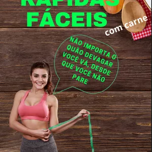 Imagem de capa para o Ebook Receitas saudáveis e rápidas com carne 