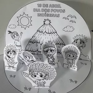 Imagem de capa para o Ebook ATIVIDADE INTERATIVA DIA DOS POVOS INDÍGENAS 