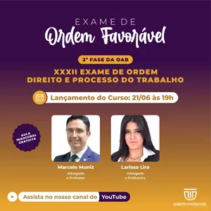 Imagem de capa para o Curso online 2ª Fase do Exame de Ordem em Direito e Processo do Trabalho