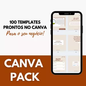 Imagem principal do produto Canva Pack - 100 Templates prontos para o seu negócio