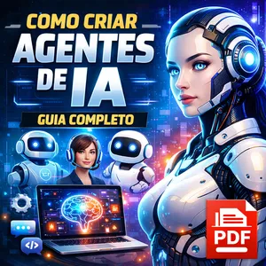 Imagem de capa para o Ebook Guia prático de como criar AGENTES DE IA