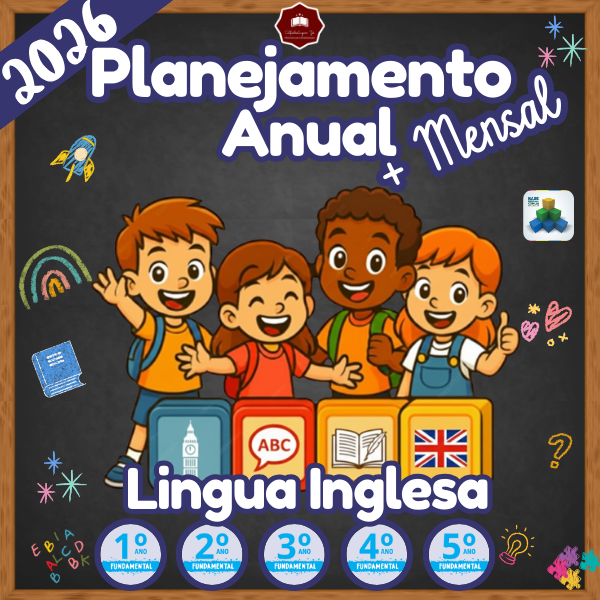 Imagem do curso ❤ *PLANEJAMENTO 2026  - LINGUA INGLESA - ENSINO FUNDAMENTAL 1 - 1º AO 5º ANO ENSINO FUNDAMENTAL *