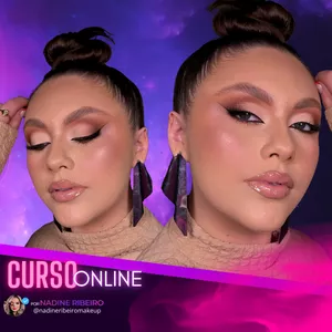 Imagem de capa para o Curso online Curso Maquiagem de Impacto - Por Nadine Ribeiro