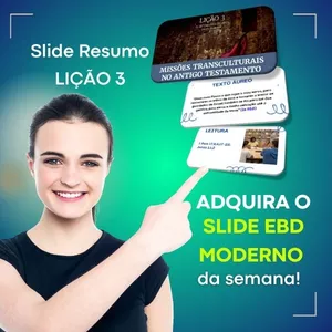 Imagem de capa para o Ebook Slide Moderno Resumido -Lição 3 - MISSÕES TRANSCULTURAIS  NO ANTIGO TESTAMENTO