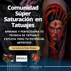 Imagen de portada para Curso online Comunidad Super Saturación en Tatuajes.