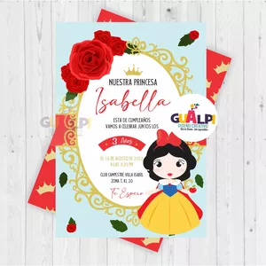 Imagen de portada para Curso online INVITACION BLANCA NIEVES BEBE