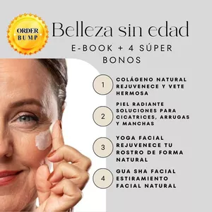 Imagen de portada para Ebook Belleza sin edad E-book + 4 súper bonos descubre el método que está cambiando vidas