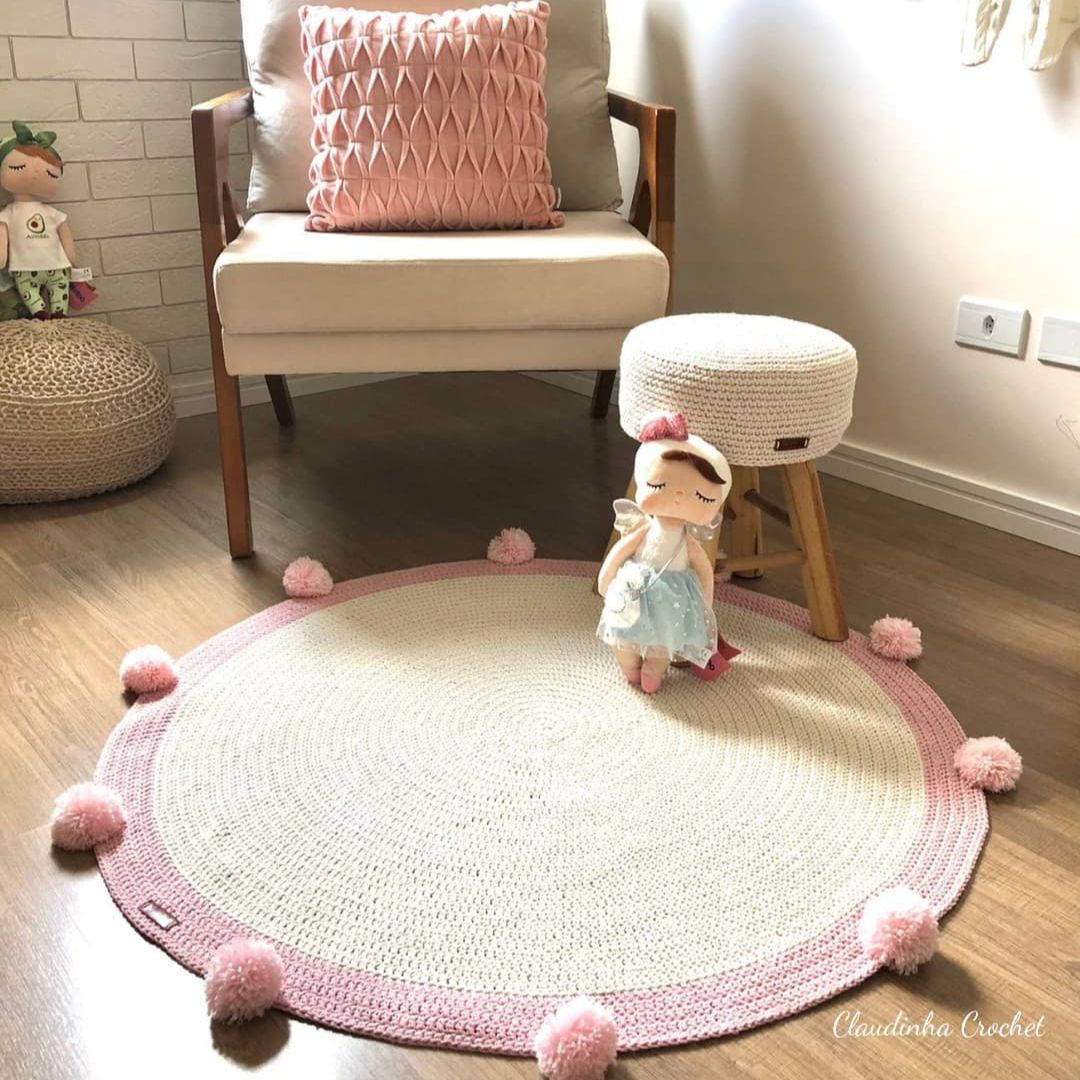 Imagem de Tapete Redondo Perfeito - Emenda Imperceptível criado por Claudinha Crochet na hotmart