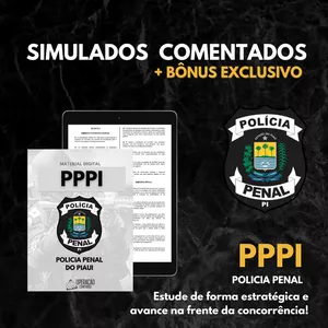 Imagem de capa para o Curso online  PPPI - Simulados Comentados + Cronograma  (Policia Penal)