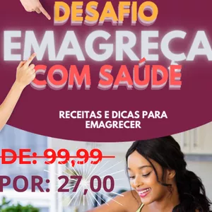 Imagem de capa para o Ebook DESAFIO EMAGREÇA COM SAÚDE