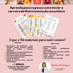 Imagem do curso Aprenda passo a passo como iniciar a carreira de Nutricionista de consultório