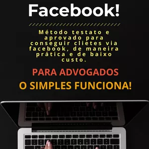 Imagem do curso Método Facebook! O Simples Funciona! PARA ADVOGADOS. 