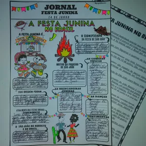 Imagem de capa para o Ebook Jornal- A FESTA JUNINA NO BRASIL 