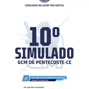 Imagem do curso 9 Simulados da Guarda Civil Municipal de Pentecoste-CE