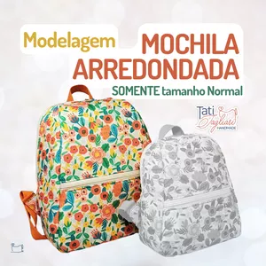 Imagem de capa para o Ebook Modelagem: Mochila Arredondada - TAMANHO NORMAL SOMENTE
