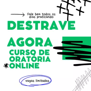 Imagem de capa para o Curso online DESTRAVE AGORA - Curso de Oratória online