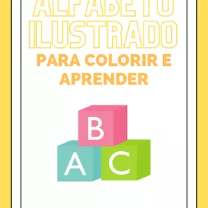 Imagem de capa para o Ebook ALFABETO ILUSTRADO - COLORIR E APRENDER