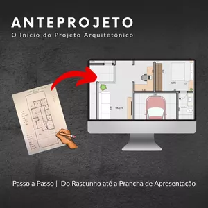 Imagem de capa para o Curso online ANTEPROJETO | O Início do Projeto Arquitetônico