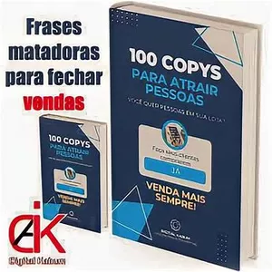 Imagem de capa para o Ebook 100 copys para atrais pessoas 