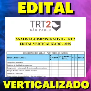 Imagem de capa para o Ebook AJAJ - TRT 2 - Edital Verticalizado