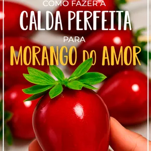 Imagem de capa para o Ebook COMO FAZER A CALDA PERFEITA PARA O MORANGO DO AMOR!