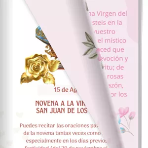 Imagen de portada para Ebook E-book Novena Virgen De San Juan De Lagos y Nuestra Señora Del Rosario