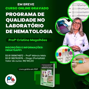 Imagem de capa para o Curso online PROGRAMA DE QUALIDADE NO LABORATÓRIO DE HEMATOLOGIA