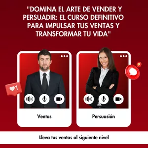 Imagen de portada para Curso online  "Domina el Arte de Vender y Persuadir: El Curso Definitivo para Impulsar Tus Ventas y Transformar Tu Vida"