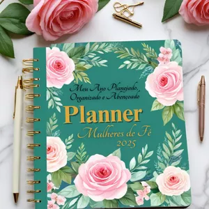 Imagem de capa para o Ebook Planner Mulheres de Fé 2025