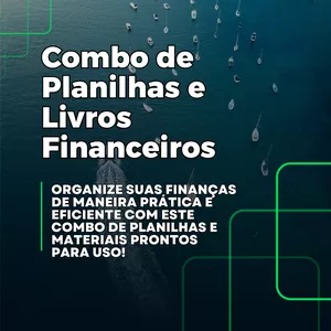 Imagem de capa para o Ebook Combo de Planilhas e Livros Financeiros