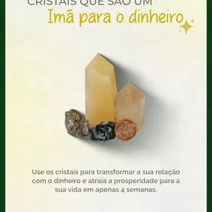 Imagem de capa para o Ebook CRISTAIS QUE SÃO UM IMÃ PARA O DINHEIRO 