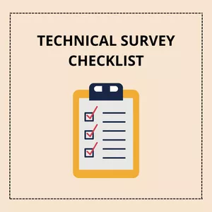 Cover image for Online course TECHNICAL SURVEY CHECKLIST