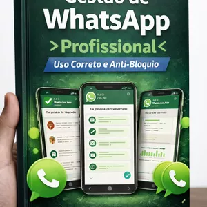 Imagem de capa para o Ebook Gestão de WhatsApp Profissional – Uso Correto e Anti-Bloqueio