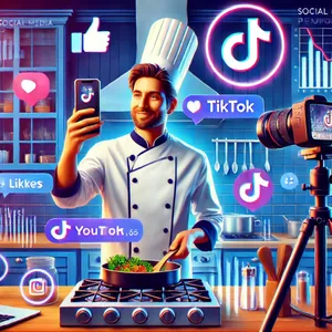 Imagem de capa para o Curso online Marketing Digital para Cozinheiros