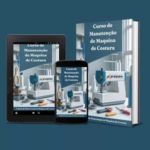 Imagem de capa para o Ebook Curso de Manutenção de Maquina de Costura