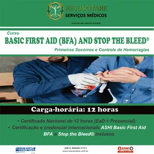 Imagem de capa para o Curso online BASIC FIRST AID (BFA) AND STOP THE BLEED®