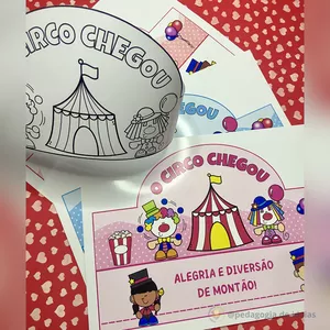 Imagem de capa para o Ebook Kit Circo - Atividades e Lembrancinhas