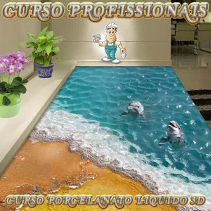 Aplicação de porcelanato liquido por super marketing