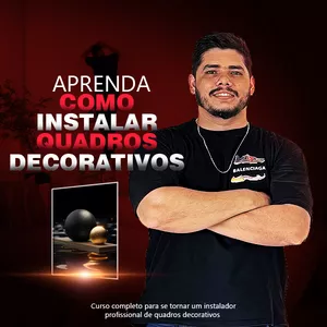 Imagem de capa para o Curso online Instalador de Quadros Decorativos Profissional