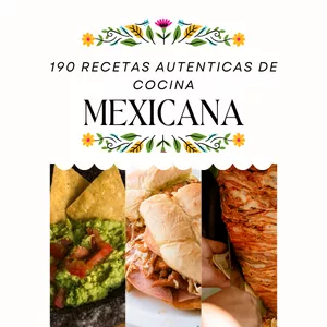 Imagen de portada para Ebook 190 RECETAS AUTENTICAS DE COCINA MEXICANA 