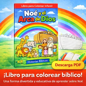 Imagen de portada para Ebook Libro para Colorear Infantil -  Noé y el arca de Dios