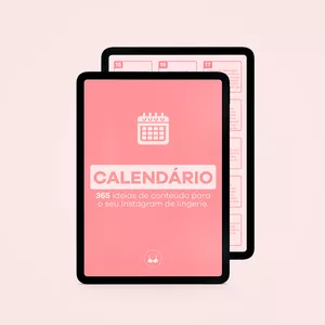 Imagem do curso Calendário com 365 ideias de conteúdo para o seu Instagram de lingerie