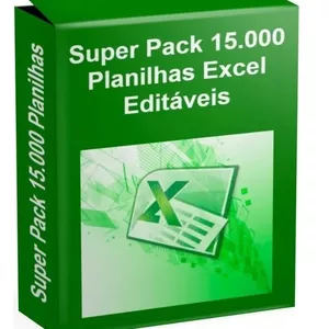 Imagem de capa para o Ebook Super Pack 15.000 Planilhas Excel Editáveis