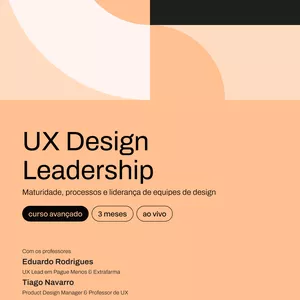 Imagem de capa para o Ebook UX Design Leadership: Maturidade, processos e liderança de equipes de design