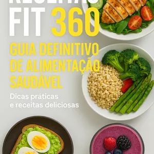 Imagem de capa para o Ebook Receitas Fit 360: Guia Definitivo de Alimentação Saudável
