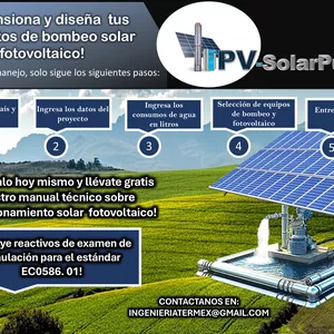 Imagen de portada para Ebook PV-SolarPump. Programa para dimensionar sistemas de bombeo solar fotovoltaico