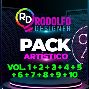 Imagem de capa para o Curso online Pack Artístico Rodolfo o Designer